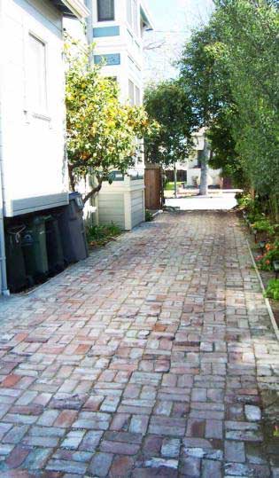 brick driveway